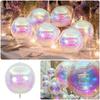 Regenbogen Holographisch Transparente Ballons 10/12/22/32/50 Zoll Aufblasbarer Ballon Event Geburtstag