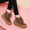 thick-soled snow boots women's winter velvet thickened warm cotton shoes medium tube heightening temperament short boots
