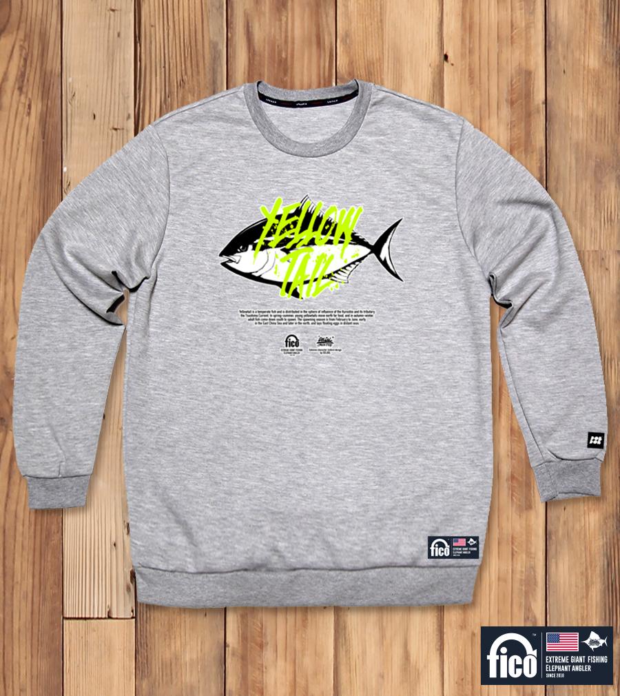 DOLDOL Fico-Mtm-177 Extreme Fishing Brand Pico Graphic Sweatshirt Long Sleeve