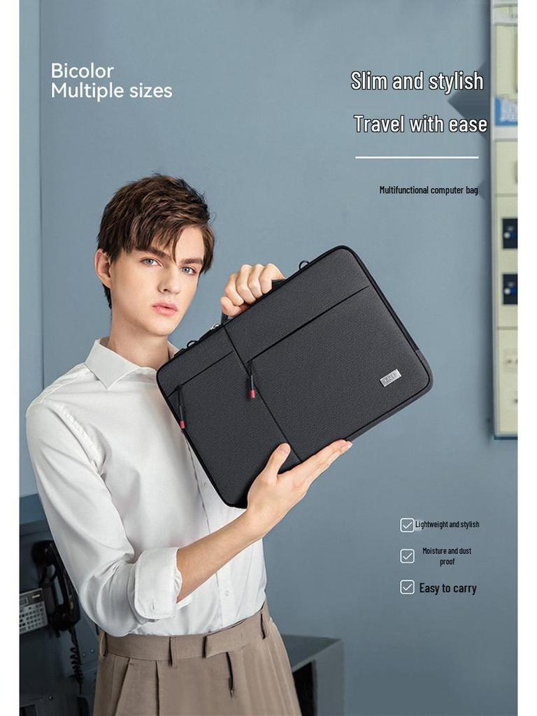 Men's 14-inch Golf Laptop Bag: Lightweight, Shockproof Single Shoulder Backpack & Protective Sleeve