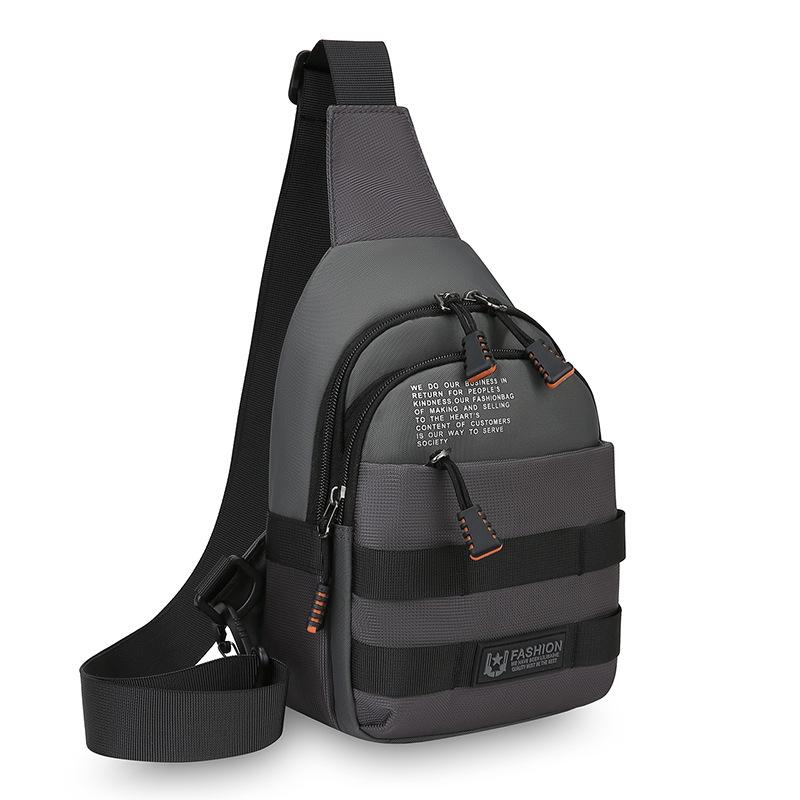 

Мужская уличная сумка через плечо Легкая наплечная сумка Деловая сумка-мессенджер серый