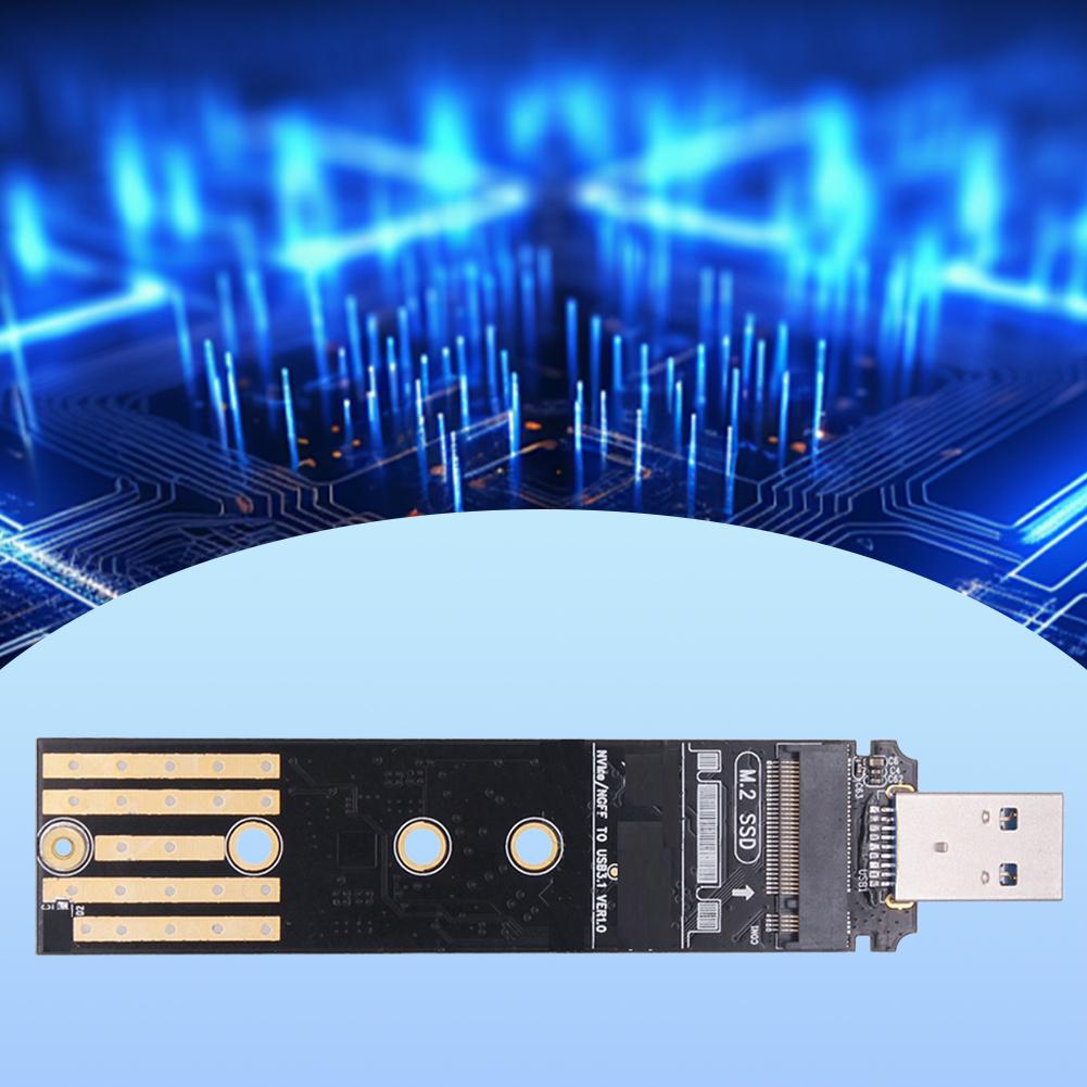 M.2 NVME SSD To USB 3.1 Adapter 16TB M.2 NVMe To USB Card Reader Support UASP TRIM for 2280 2260 2242 2230 SSD Only for M.2 NVME