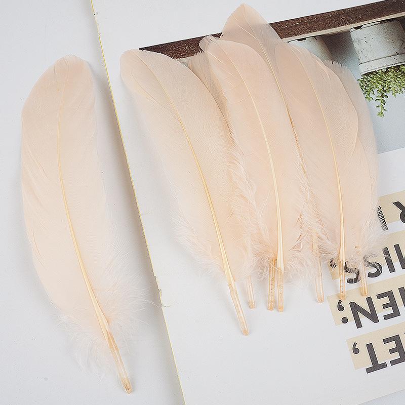 50Pcs Shellfish Feather Goose Feather Diy Handmade Jewelry Accessories Handicrafts Cat Toys Decorative Feathers