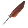 Vintage Feather Fountain Writing Pen Calligraphy Ink Quill Dip Pen with Gift Box(Orange)