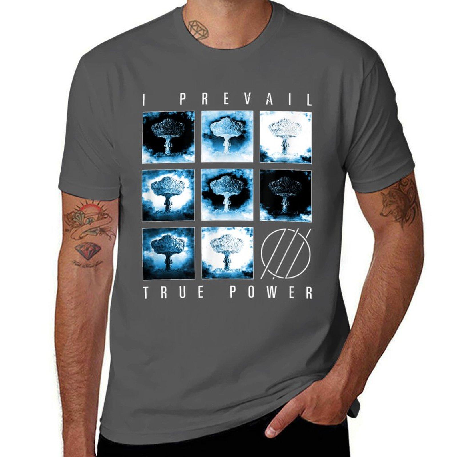 

I Prevail Истинная Сила Облако Футболка футболки для мужчины графические футболки смешные футболки мужские футболки для мужчины упаковка хлопковая футболка 4XL