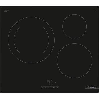 Induction Hob 60cm - BOSCH PUJ611BB5E SER4 Black - 3 Zones - L592xP522 Mm
