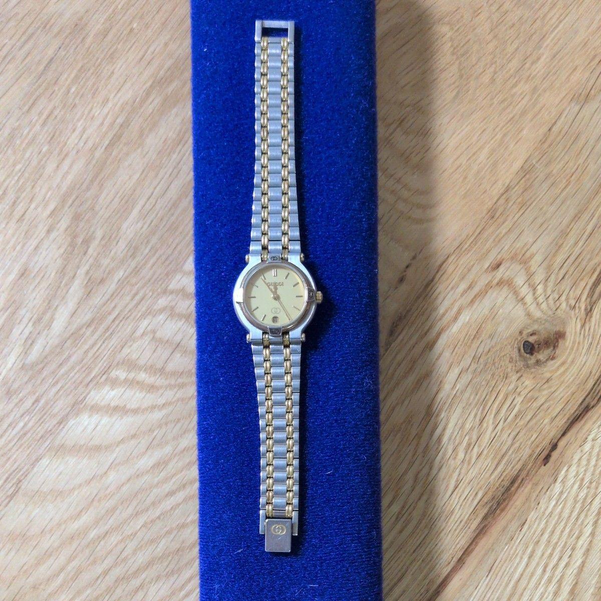 Used GUCCI Gucci ladies watch combination color gold silver