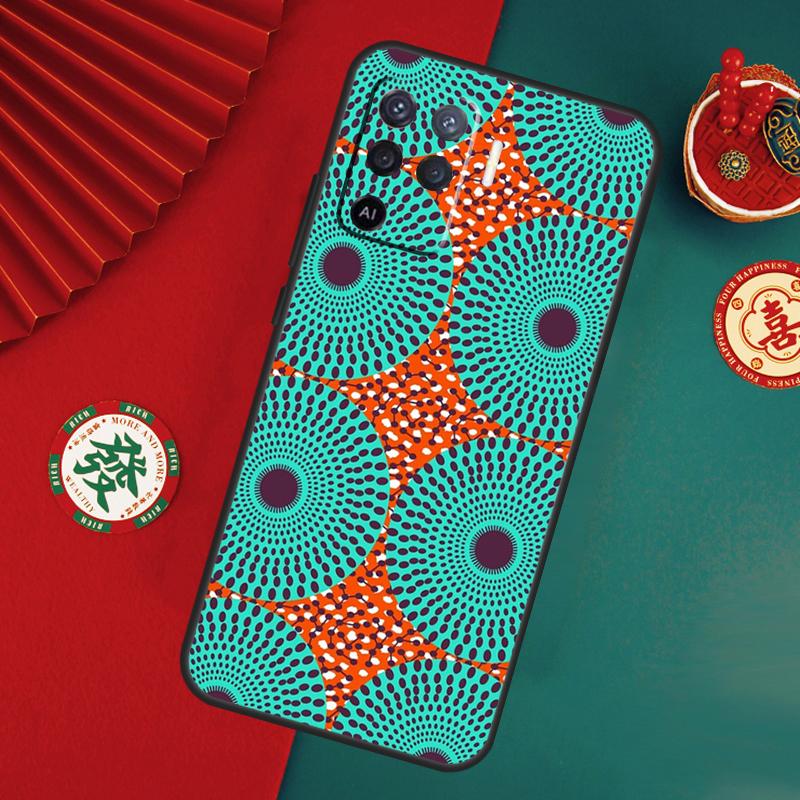 African Wax Fabric Case For Oppo A76 A16 A96 A17 A60 A40 A80 A98 A58 A78 A18 A38 A57 A74 A54 A94 A15 A5 A6 Pro
