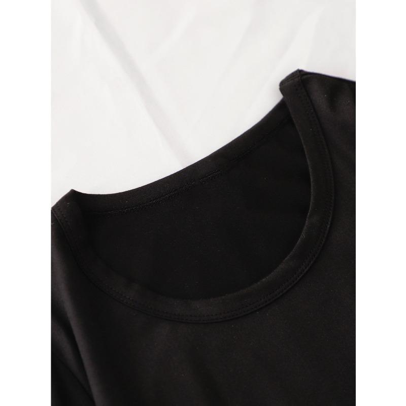 European size Women's Super Mom Print T-Shirt - Short Sleeve Round Neck Casual Top with "Super Mom" & "Mom" Text, Comfortableel