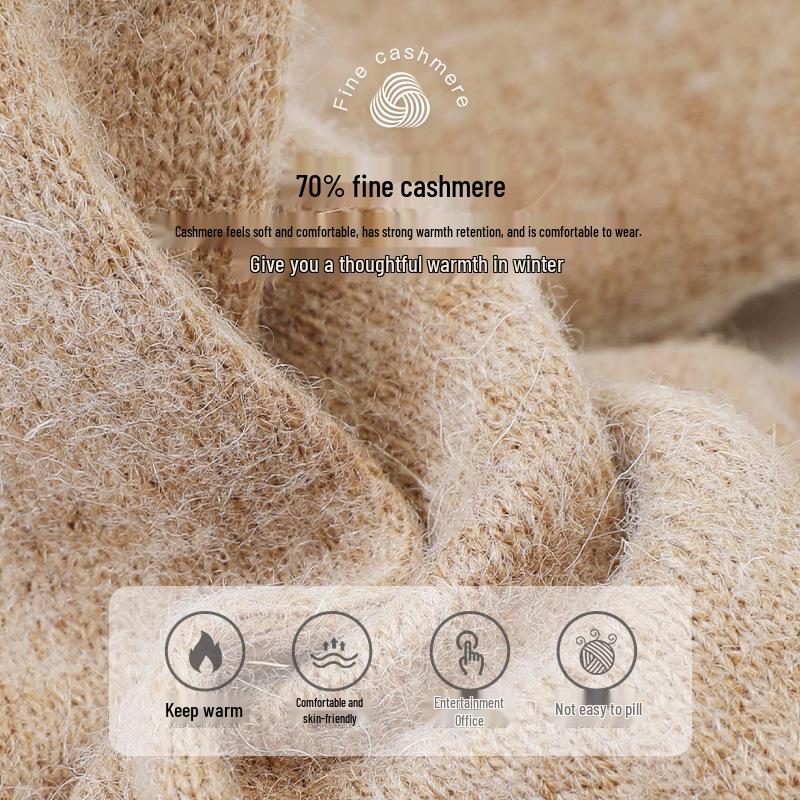 Women's Winter Wool Gloves - Warm, Thickened, Cute Korean Style, Thin, Touchscreen-Ready (Model DY03)