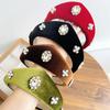 1pc European and American Velvet Headband for Women,Hairbands with Diamonds and Pearls Hair Hoop Lady Headwear Daily Wear