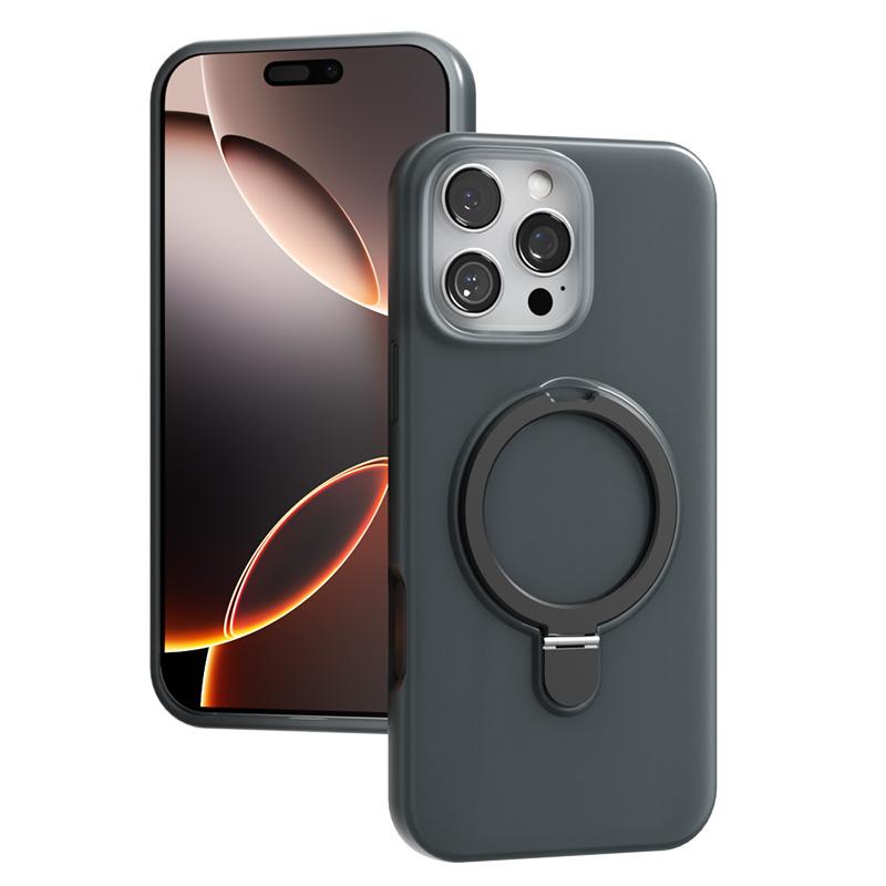 Luxus Flüssigsilikon Ständer Ringhalter Magnetisch Für Magsafe Hülle Für iPhone 17 Pro Max Air 16 15 14 13 Hautfreundliche Hülle