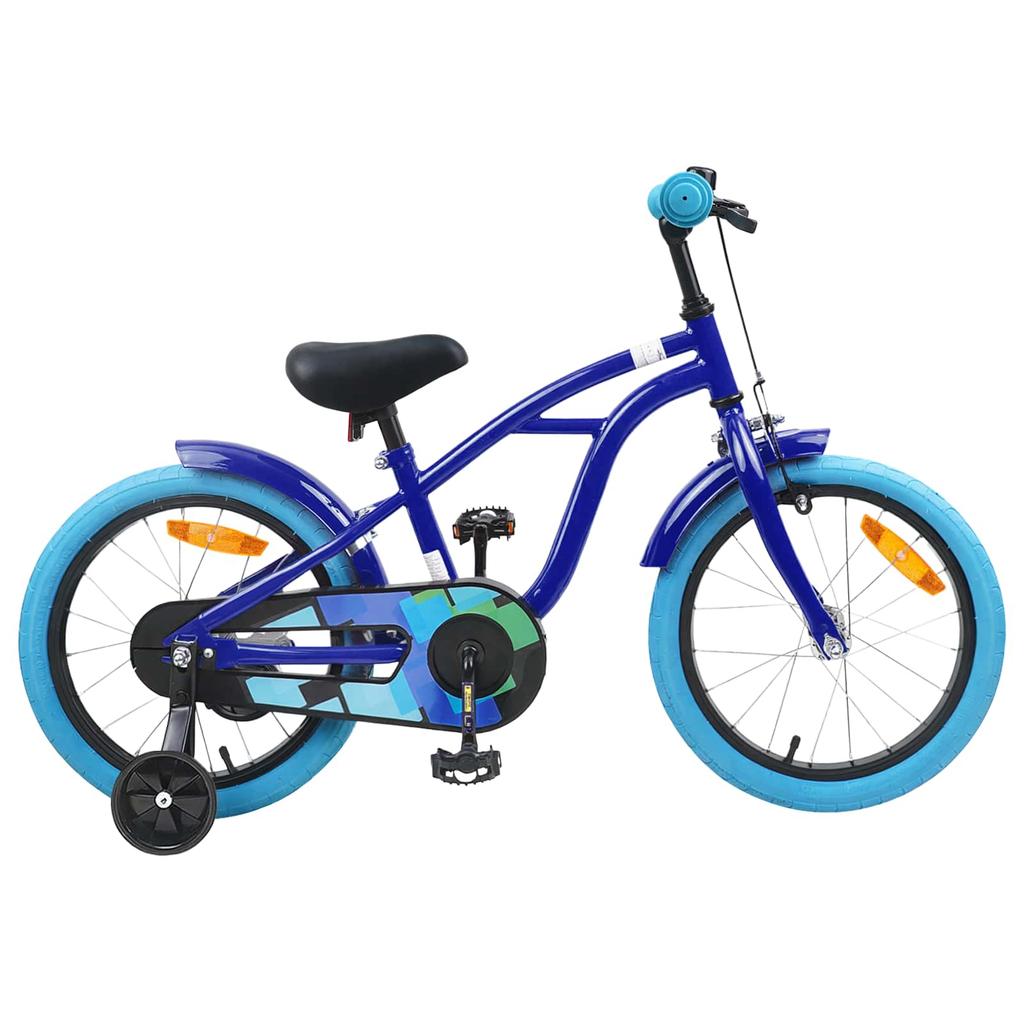 Kids Bike 16 Inch for Ages 4 6 Dark Blue