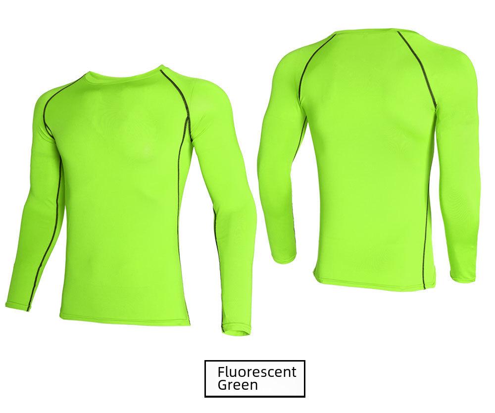 Men's Breathable High-Elastic Quick-Drying Long Sleeve Sports Tights