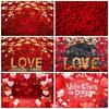 February 14th Valentine's Day Background Photography Red Rose Sweet Confession Decoration Adult Portrait Photo Background Studio