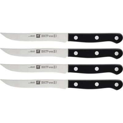 Set of 4 Zwilling TWIN GOURMET 12cm Knives with Black Handles