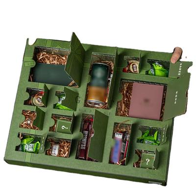 Yeni ve lüks büyük mücevher kutusu, sürpriz kozmetik kolye, hediye, advent takvimi, gizemli kutu ambalajı, hediye yok