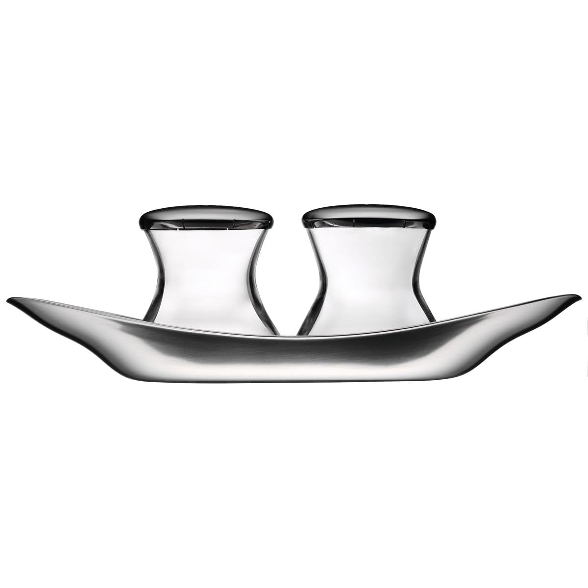 

WMF Salt & Pepper Wagenfeld with Stainless Steel Tray (W0660079990)