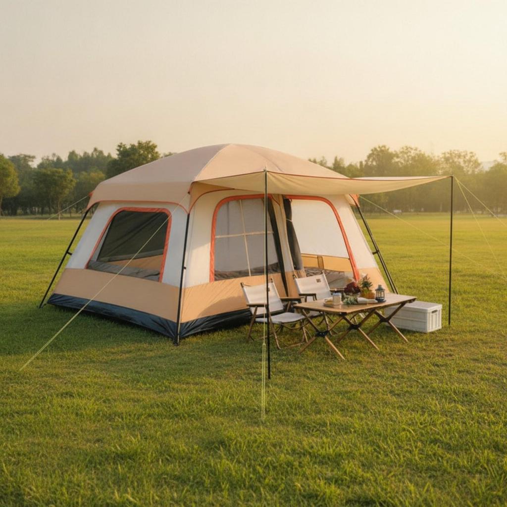 Automatic Tent Waterproof Double-Layer Windproof for Campers