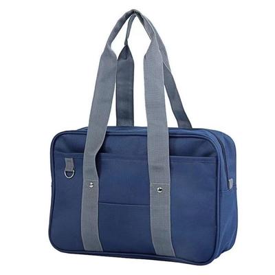 Nylon School Bag for High School Girls and Junior High School Students Simple Navy Tote Shoulder School Uniform Large Capacity [YAYUPLUS] - Bag, Bag,