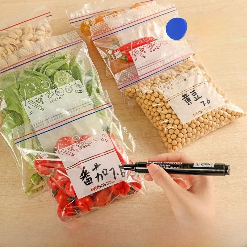 Food Preservation Bags Double Reinforced Seal 3 Sizes Freezer Safe Tight Seal for Leftovers Food Storage