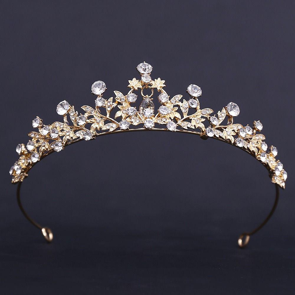 High-end Bridal Tiara Atmosphere Wedding Crown Headpieces Quenn Crown  Birthday Party