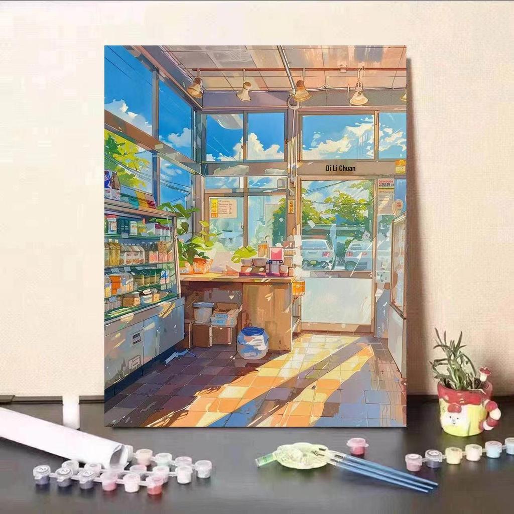 Hayao Miyazaki Summer Digital Oil DIY Painting: Healing, Stylish Living Room Decor Gift