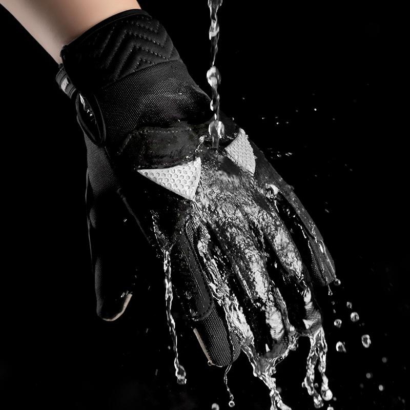 Riding Gloves Non Slip Driving  Outdoor Cycling Touch Screen Electric Bike Windproof and Cold Mountain Climbing Men's Fingers Spring and Autumn