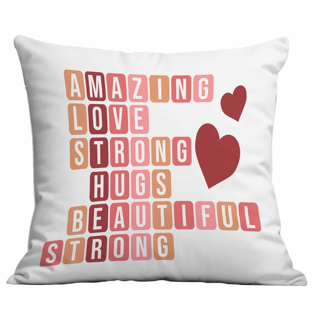 Neue rosa bedruckte Muttertags-Kissenhülle Heimkissen-Kissenhülle