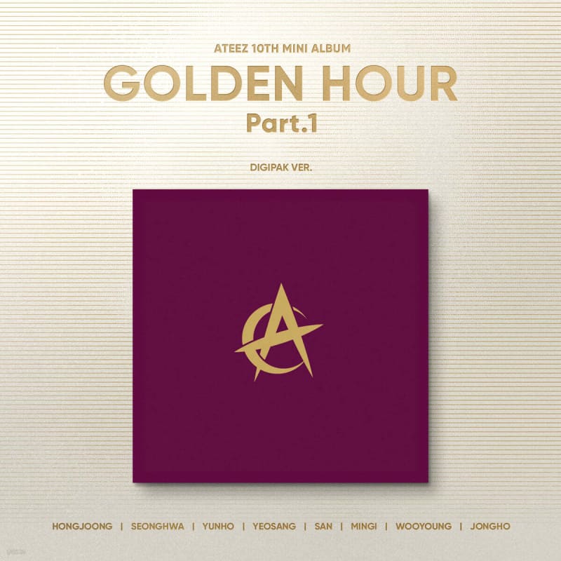 

ATEEZ - GOLDEN HOUR : Part.1 [Digipak VER.][1 out of 8 versions will be sent randomly]