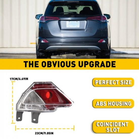 For 2017 2016 2018 Toyota RAV4 Rear Light Bumper Reflector Stop Lamp Left Side V