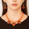 Acrylic Halloween Jewelry Sets Adjustable Choker Necklace Earring Set  Halloween Cosplay