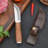Camping Meat Cleaver Colored Wood Handle Mini Knives Household Fruit Knife Portable Outdoor Survival Self-defense Pocket Knife
