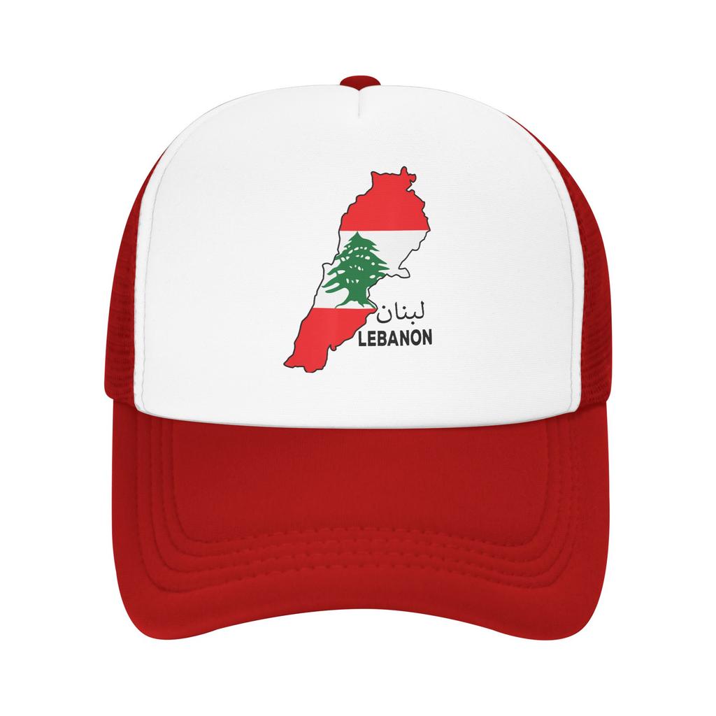 Lebanon Flag Map Beirut Cedar Tree Lebanese Mesh Baseball Caps Adult Fashion Sun Caps Dad Hat Adjustable Summer Trucker Hats