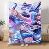 1pc Blanket - LOL-KDA kaisa ahri akali  Print Design,Lightweight Blanket for Sofa,Bed- Soft &Warm,Gift for All Seasons