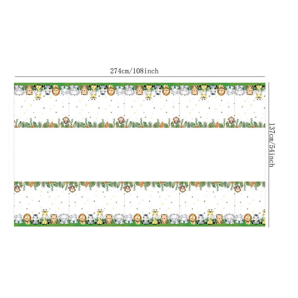 Dschungeltiere Geburtstagsfeier Dekorationen & Geschirrset