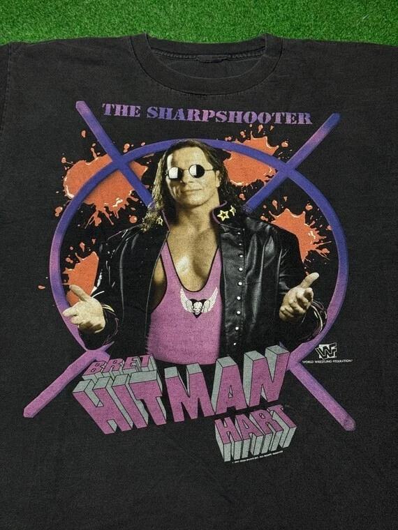 

New 90s WWF Bret Hart Christmas Gift Unisex S-5XL Shirt OS100 XL