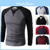 Premium Quality Men's Slim Fit Crew Neck Long Sleeve Raglan Tee For Casual Comfort