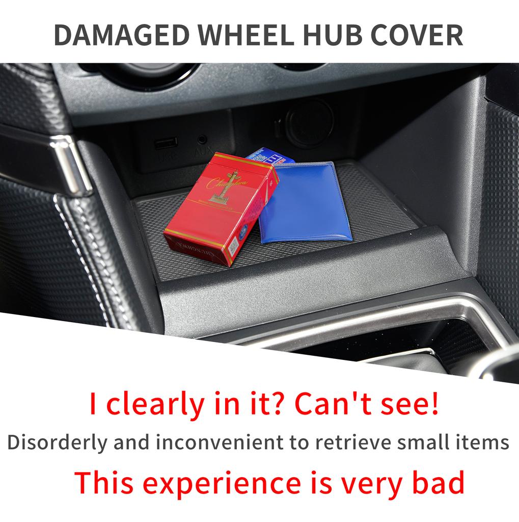 Für Subaru Forester 2019-2025 Mittelkonsole Aufbewahrungsbox Auto Ablage ABS Organizer Zubehör Aufräumen Schwarz