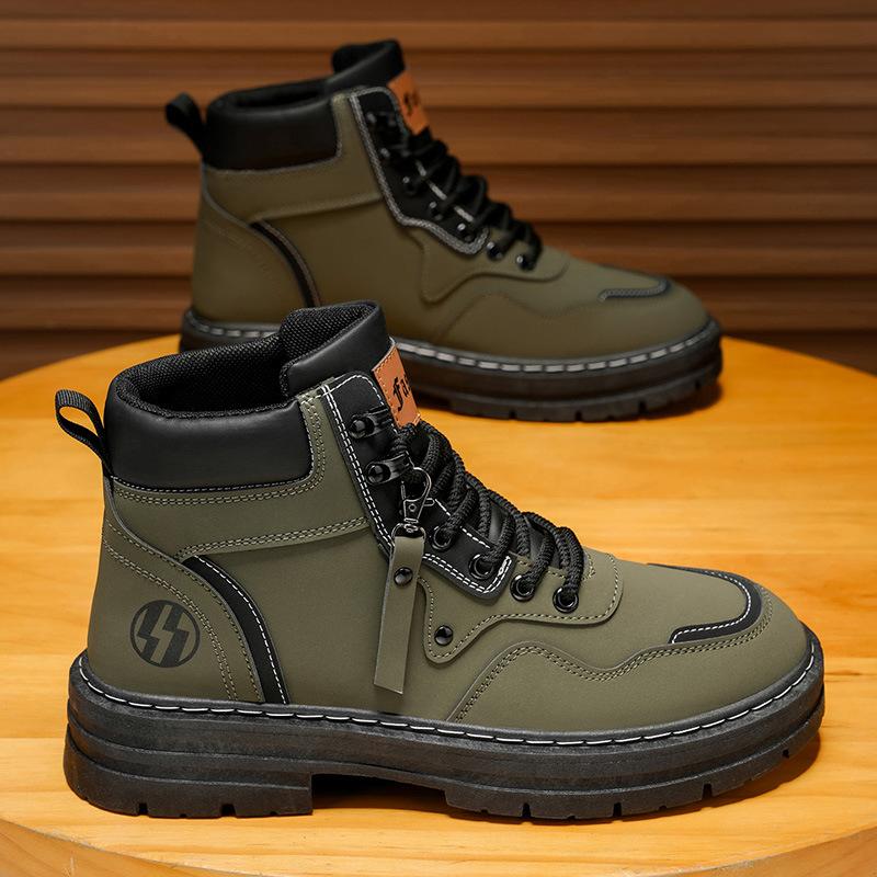 Martin boots autumn new wear-resistant boots British style casual shoes big yellow boots trendy shoes
