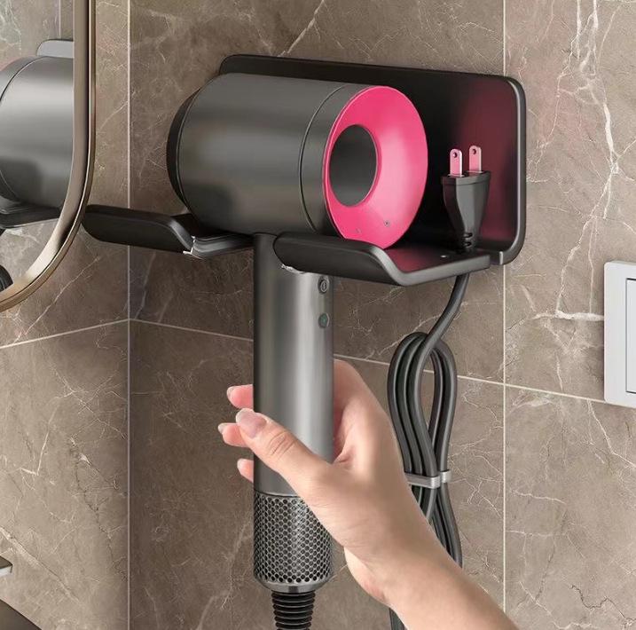 Bohrerfreier wandmontierter Haartrocknerhalter für Badezimmer & Zuhause