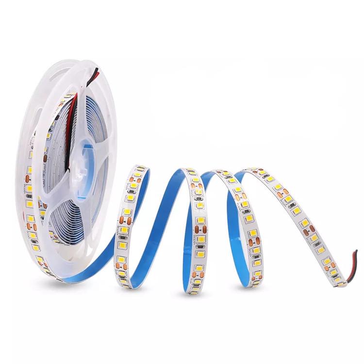 LED 2835 High Brightness 8mm Light Strip: 120 Lights, 12V/24V, Single Color, Self-Adhesive Linear Strip for Home.