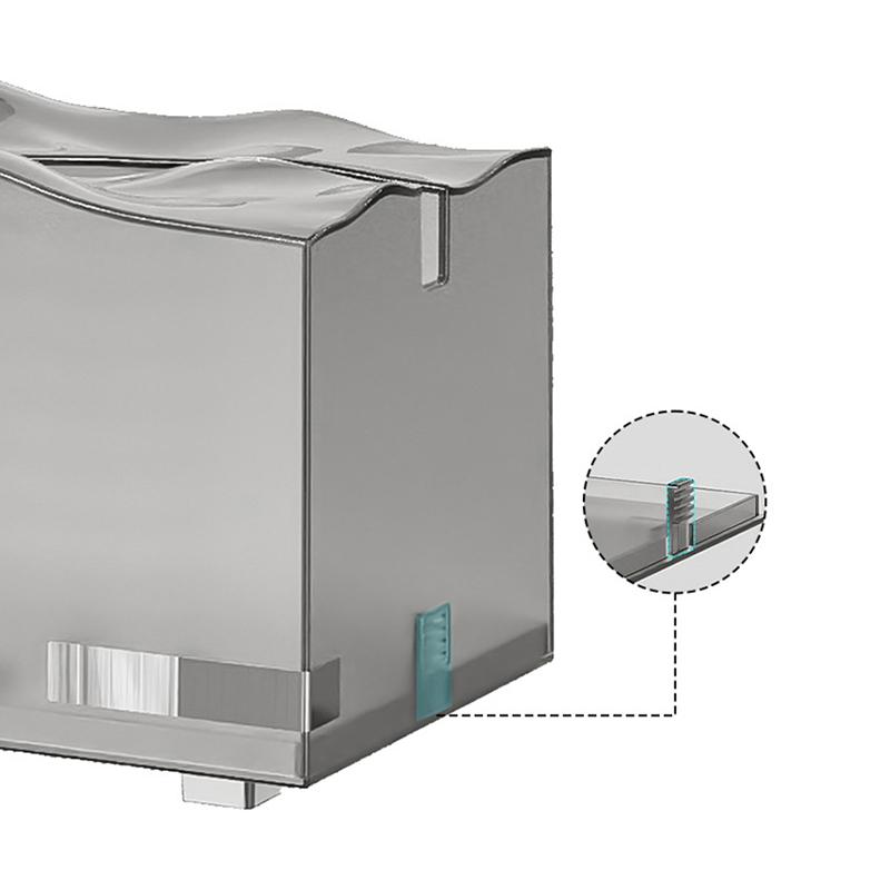 Stolní krabička na kapesníky, kreativní průsvitné pouzdro na kapesníky s pružinou, severský styl, kuchyňská krabička na ubrousky, koupelnová krabička na kapesníky