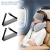 2Pcs Travel Pillow Neck Support Cervical Pillow Adjustable Head Support Strap Portable Soft Head Pillow for Airplanes and Cars