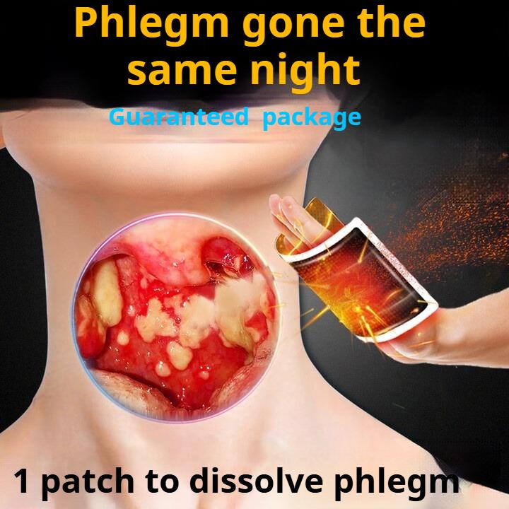 Sore Throat Treatment Patch - 8 Box, Relieves Difficulty Swallowing, Stinging, Aching & Severe Cough with Phlegm