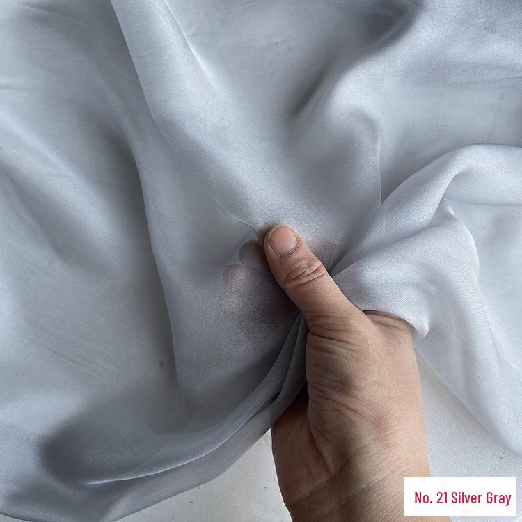 Chiffon di Vera Seta Largo 6 mm: Tessuto di Seta di Gelso Trasparente per Foulard, Vestiti Estivi e Abiti da Sera
