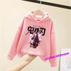 Demon Slayer Spring And Autumn Children Boys And Girls With Hoodie Sweater Top Cartoon Printing Children's Sportswear Coat