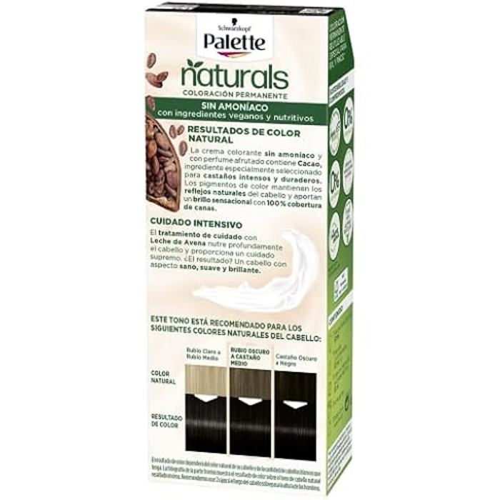 Permanentní barva - Palette Nc 1 - Černá štětec Es - Bez amoniaku - Černá - Krém