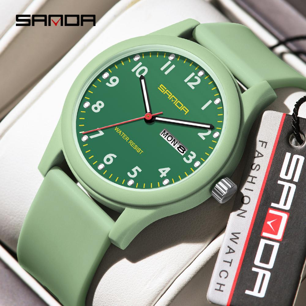 SANDA 3263 Minimalist Women's Quartz Watch Clock Minimalist Style Waterproof Calendar Women's Quartz Watch