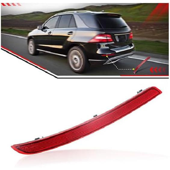 

Right Rear Bumper Reflector Passenger Side 1668200174 Compatible with Mercedes Benz ML350 ML400 GLE350 GLE400 Left